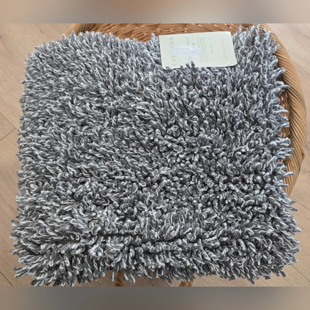 Casaluna Plush Gray Bath Mat
